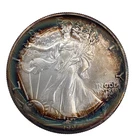 New Listing1991 1 oz American Silver Eagle Coin- Toning- 999 Fine Silver