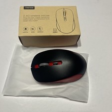 Seenda Wireless Mouse 2.4G Plug play Red/black Noiseless Click Model New W/box
