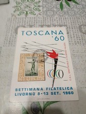 387n Cartolina Settimana Filatelica Livorno 1960