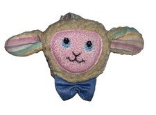 Vintage 1984 Fisher Price Soft Baby Toy Lamb Wrist Rattle Collectible Childrens