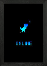 Online Dinosaurs Framed Wall Art Poster Canvas Print Picture