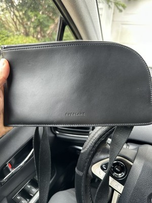 EVERLANE Black Calfskin The Leather Sling Crossbody Minimalist Bag Italy $129