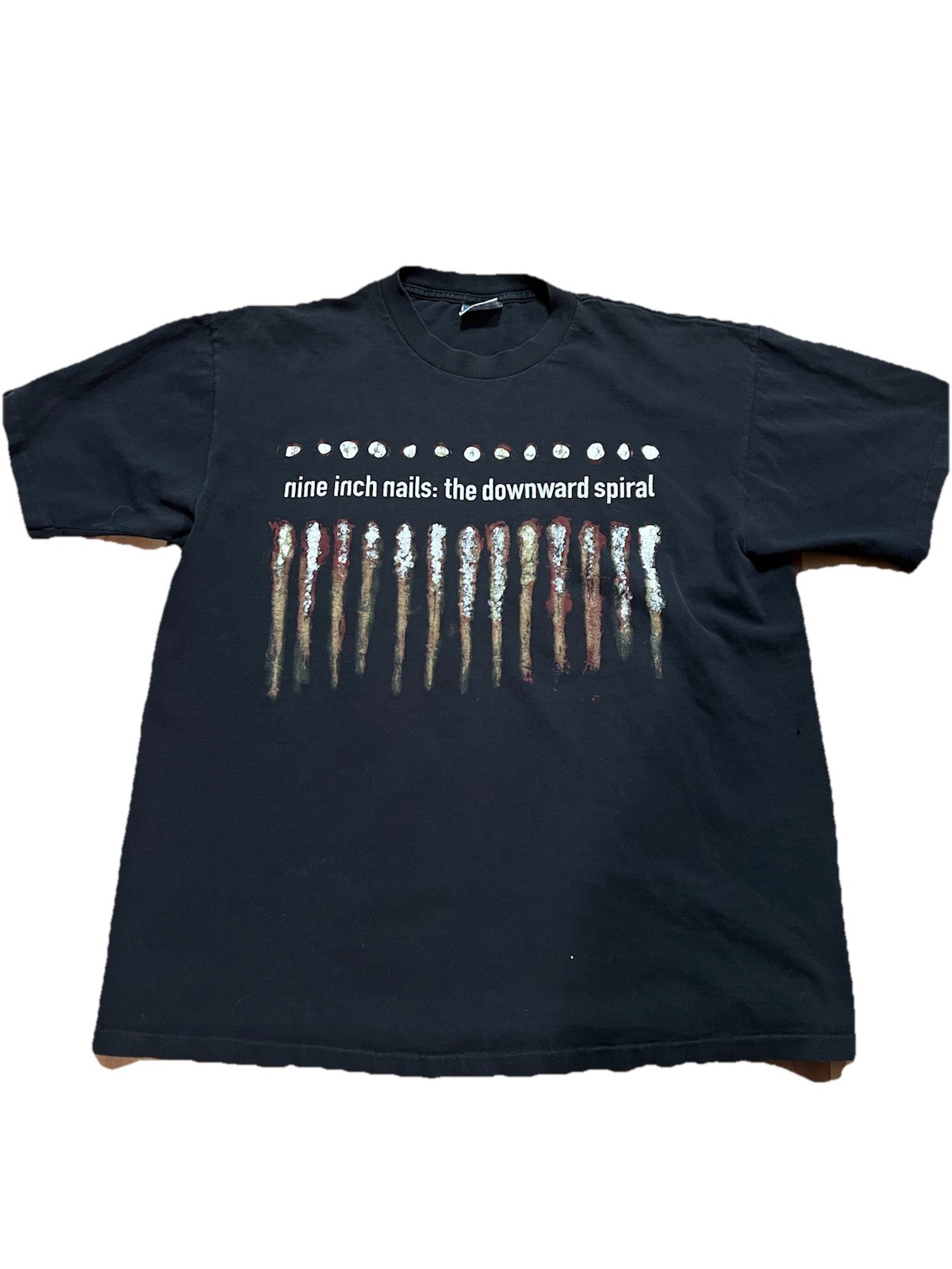Vintage 1994 Nine Inch Nails NIN The Downward Spiral T Shirt Mens XL  Grail