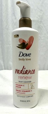 Dove Body Love Body Cleanser Radiance Renew Body Wash with Vitamin C, 17.5 fl oz