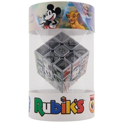 Rubik s Cube Disney 100th Anniversary Metallic Platinum 3x3 Cube | Fidget Toy