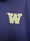 Nike Dri-Fit NCAA Washington Huskies Polo Shirt Purple/White/Tan Men's Size XL — photo 2