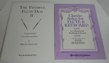 2 Flute Music Books with Piano accompaniment - Holstein/Olstad - Wedding,Recital