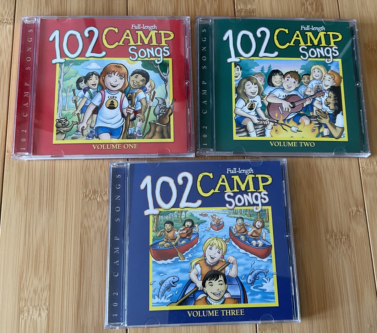 Lot of 3 102 Full-Length Camp Songs Volumes 1, 2, 3
