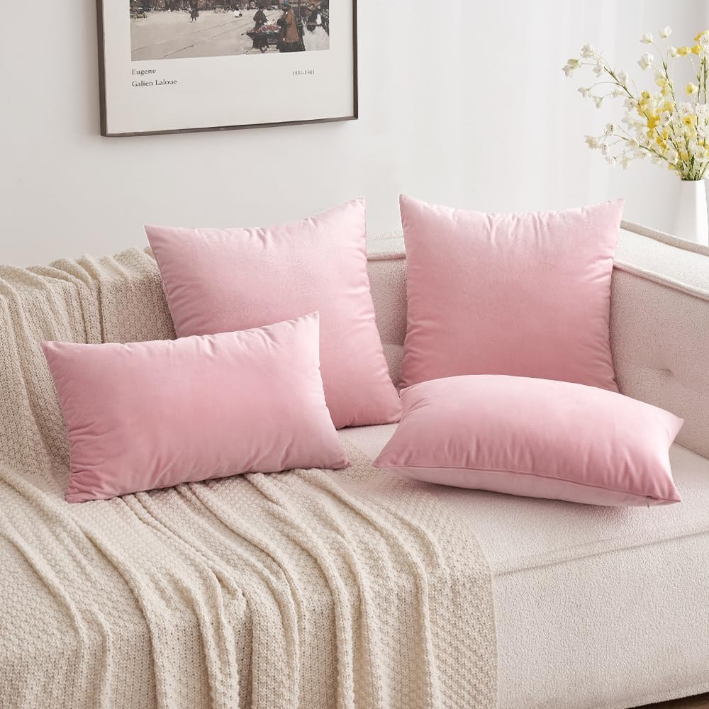 MIULEE Pack of 2 Decorative Velvet Pillow Covers Soft Square Throw Pillow Covers eBay