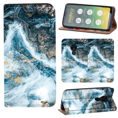 Leder Smart Ständer Handy Abdeckung Hülle für Motorola Moto E13/E30/G13/G23/G32/G73