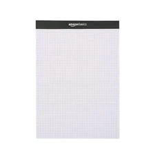 Amazon Basics Quad-Ruled Graph Paper Pad, Pack of 2, 8.5 Inch x 11.75 Inch,... 
