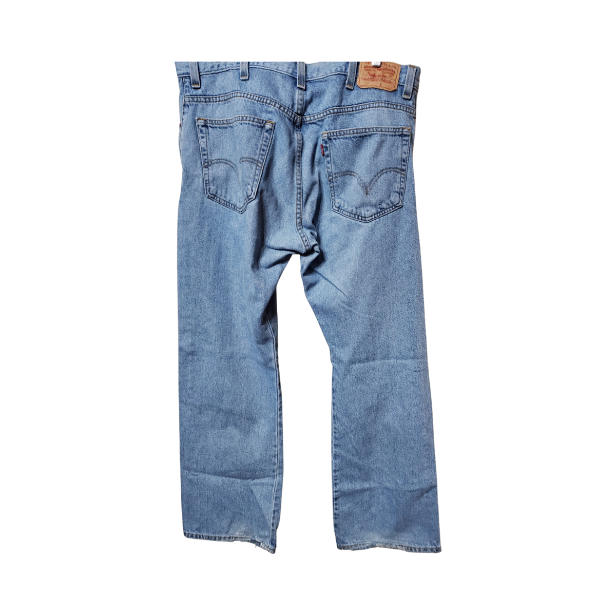 Vintage Levi's 517 Boot Cut Mens 38x32 Blue Denim Jeans Light Wash