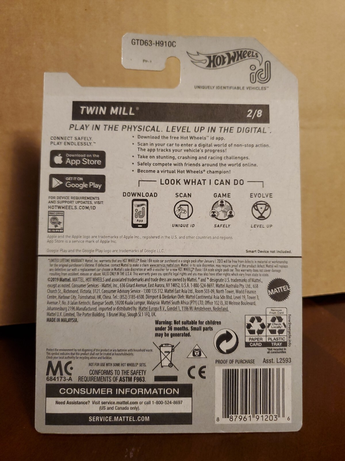 Hot Wheels 2021 ID Chase Car 2/8 Twin Mill New in Factory Sealed