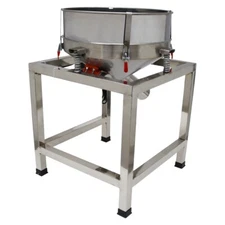 110V Electric Sieve Shaker 19.6" Stainless Steel with 40 & 100mesh Screens