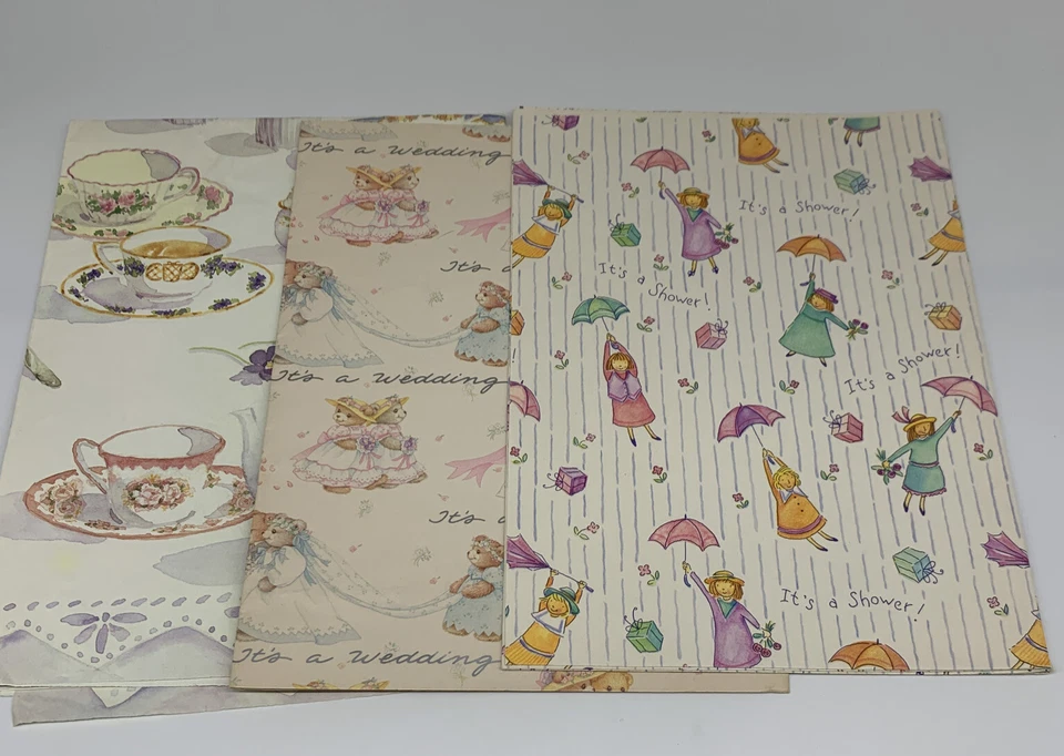 Lote De Colección De 16 Patrones Diferentes De Hojas Surtidas De Papel De Envoltura De Regalo Foto 4 de 4