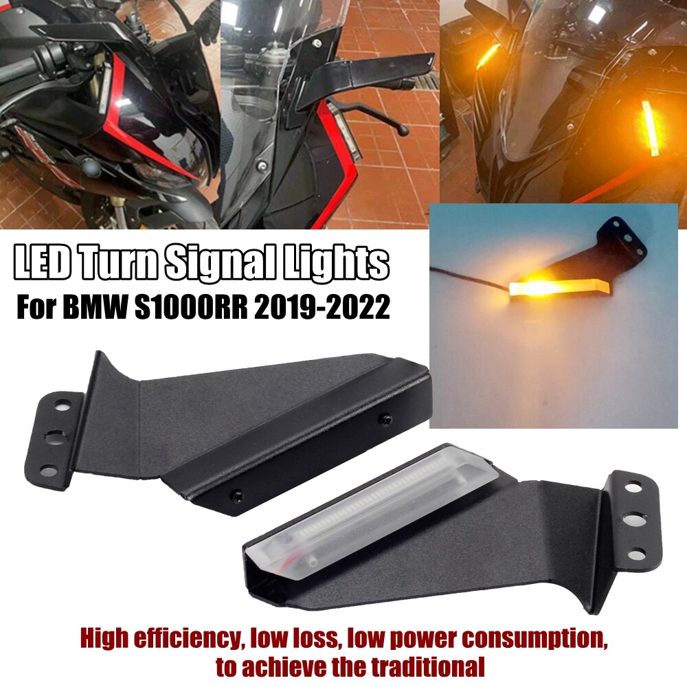 For BMW S1000RR Sequential Switchback Mirror Block LED Indicator Light ...