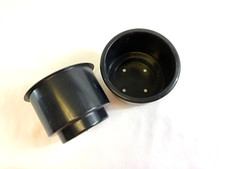 Rv Couch Replacement 4.3 Black Plastic Cup Holder 2pk
