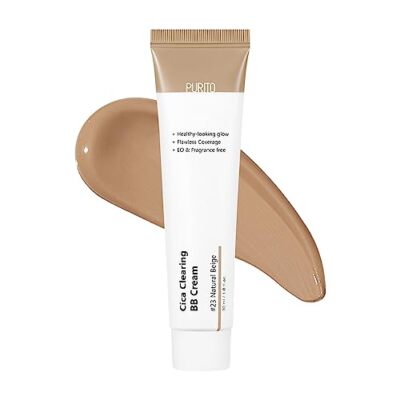 PURITO Cica Clearing BB Cream #23 Natural Beige 1 fl.oz / 30ml Vegan bb cream...
