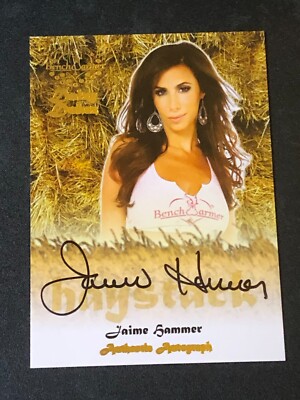 2015 Benchwarmer JAIME HAMMER Daizy Dukez HAYSTACK Black Ink Auto PLAYBOY    
