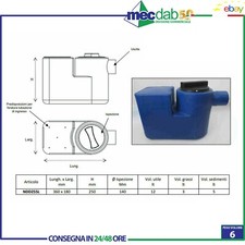 Degrassatore Sottolavello Liscio Con Setti Trappola NDD25SL Rototec LLDPE