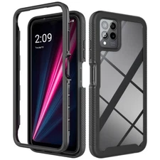For T-Mobile Revvl 6/6X/Pro 5G Phone Case PC +TPU Transparent Back Cover