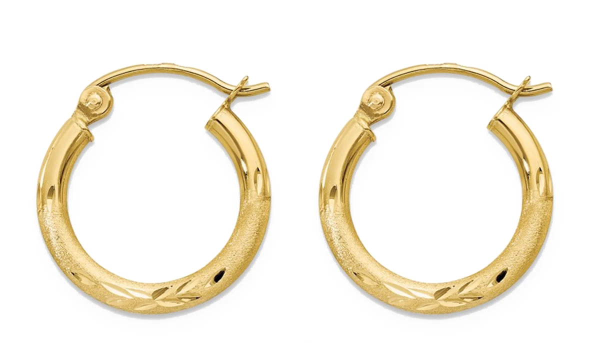 Ebay 14k gold hoop earrings deals