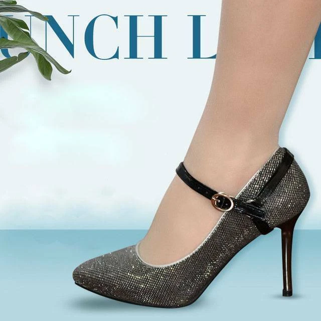 Abnehmbare PULeder Schuhriemen Schnürband zum Halten lockerer hochhackigerSchuhe - Bild 4 von 4