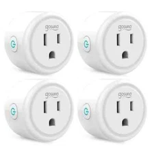 4 Pack Gosund Mini Smart Plug, WiFi Outlet Works with Alexa and Google Home