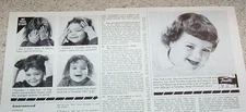 1962 print ad -Toni Tonette home perm Cute little girl curls hair Vintage ADVERT