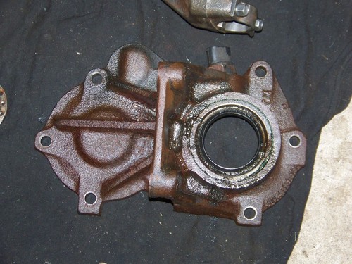 Chevrolet GMC 4 speed transmission SM465 Tail Housing Seal Plate mount 2wd yoke - Picture 2 of 7