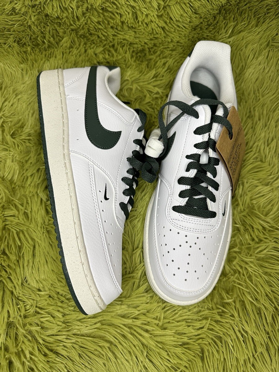 Nike Court Vision Next Nature Low white Green Wmns Sz 11/ men sz9