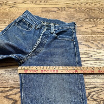 Vintage 60s Levis Big E 503BXX Selvedge Denim Jeans Hidden Rivets