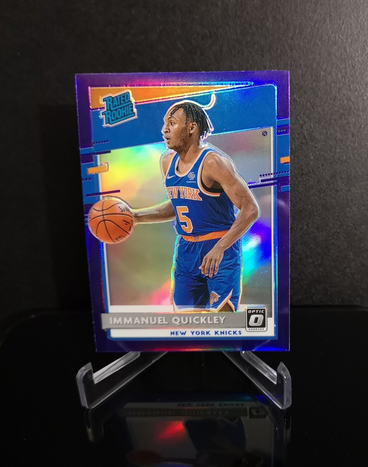 IMMANUEL QUICKLEY RC 💥 SP 2020-21 Donruss Optic Rated Rookie Purple Prizm #175