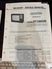 ORIG. SHARP FF13603B TV Repair & Service Manual *ORIGINAL*