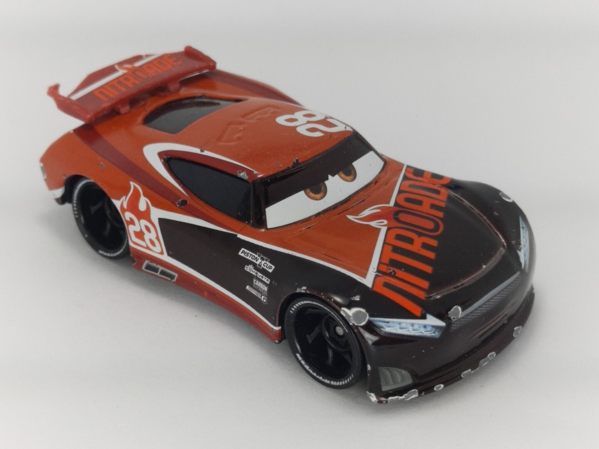 Disney Pixar Cars Tim Treadless #28 Nitroade 1:55 Scale Die-Cast