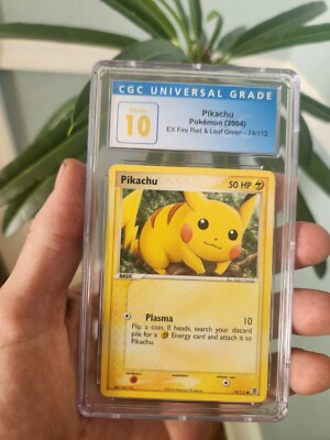 POP 4) CGC 10 PRISTINE Pikachu 74/112 Fire Red Leaf Green POP 4) CGC 10 PRISTINE Pikachu 74/112 Fire Red Leaf Green