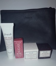 FRESH 5 TRAVEL SET: ROSE FACE MASK, BLACK TEA FIRMING CORSET CREAM  MORE