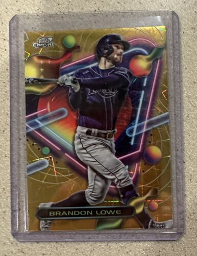 Brandon Lowe 2023 Topps kosmischer Chrom Gold interstellarer Refraktor #'d 31/50 #112