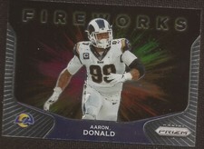 2020 PANINI PRIZM FOOTBALL - FIREWORKS PRIZMS #20 AARON DONALD  LOS ANGELES RAMS