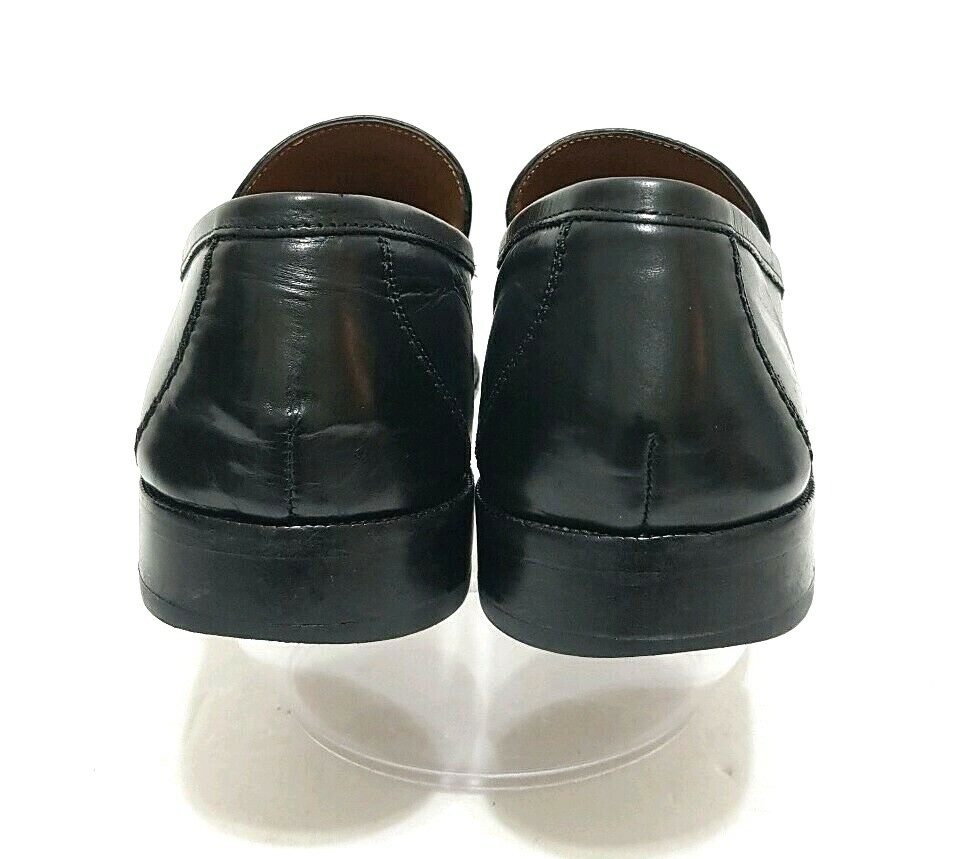 JOHNSTON MURPHY Signature Series Black Leather Penny Loafers  display picture 2