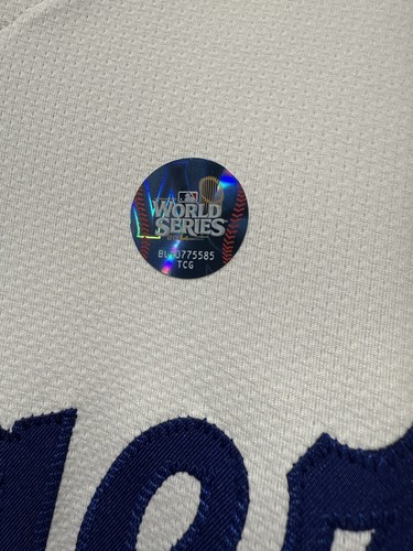 Maglia Los Angeles Dodgers Ohtani #17 Campione del Mondo Programma Oro Autentica - Foto 3 di 7