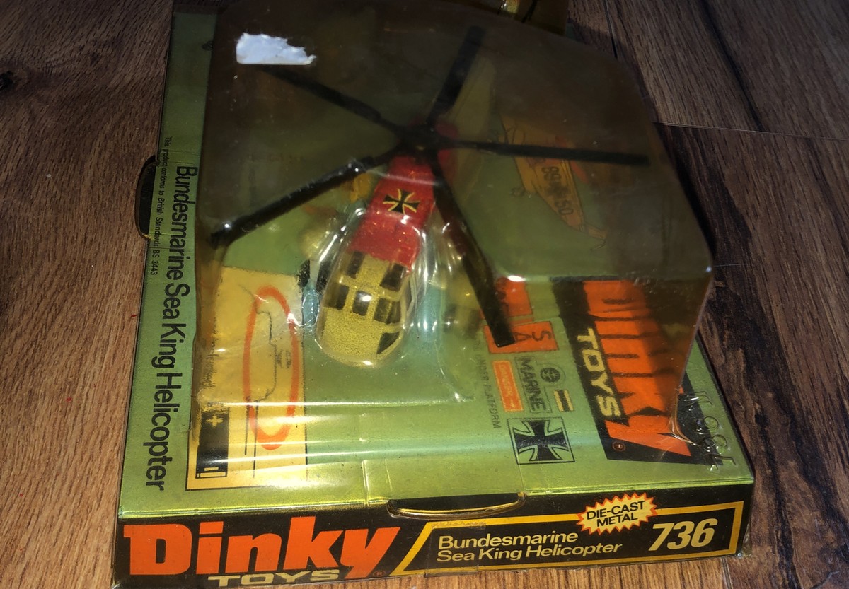 Vintage Dinky #736 Bundesmarine Sea King Helicopter Toy