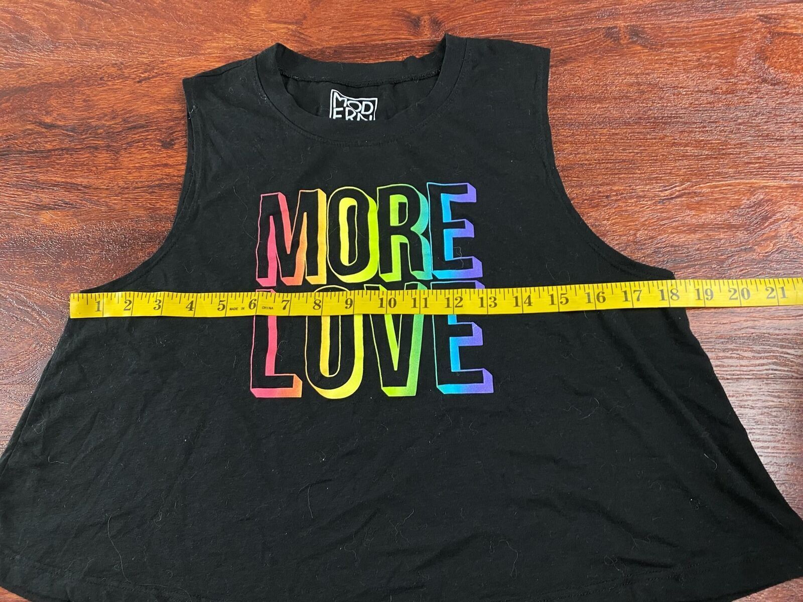 MODERN LUX Graphic Print Black Sleeveless Top Women's Size Large