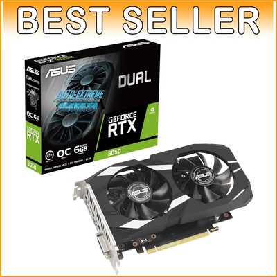 Dual GeForce RTX 3050 6GB GDDR6 Graphics Card - Superior Cooling & Performance