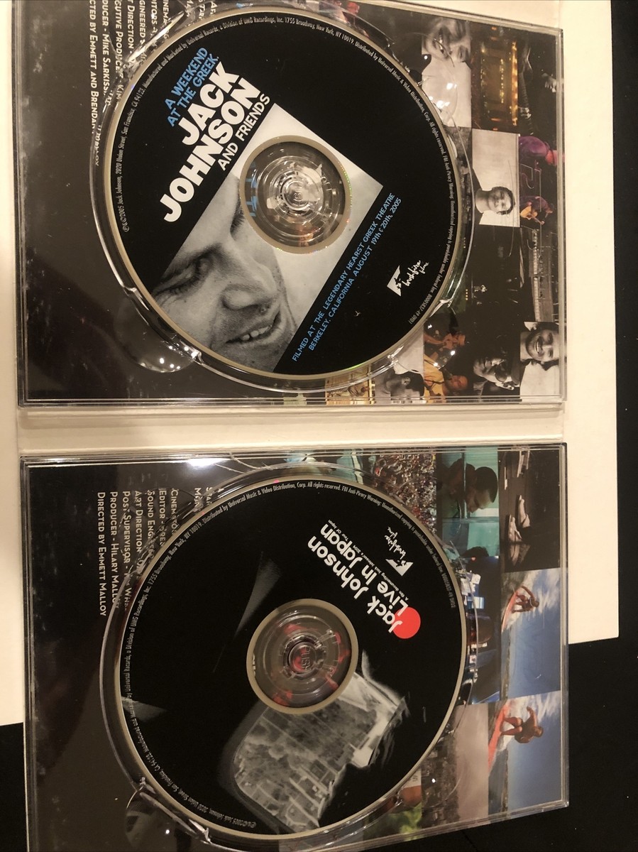 J ジョンソンA WEEKEND AT THEGREEK＋LiveInJapan Jack Johnson - Weekend at the Greek/Live in Japan (DVD, 2005, 2