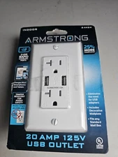 Armstrong USB Outlet 20 AMP 125V Electrical