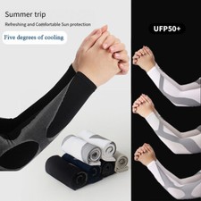 Ice Silk Sleeve Cycling Arm Case Sun Protection Cuffs Sunscreen Sleeves Spor -