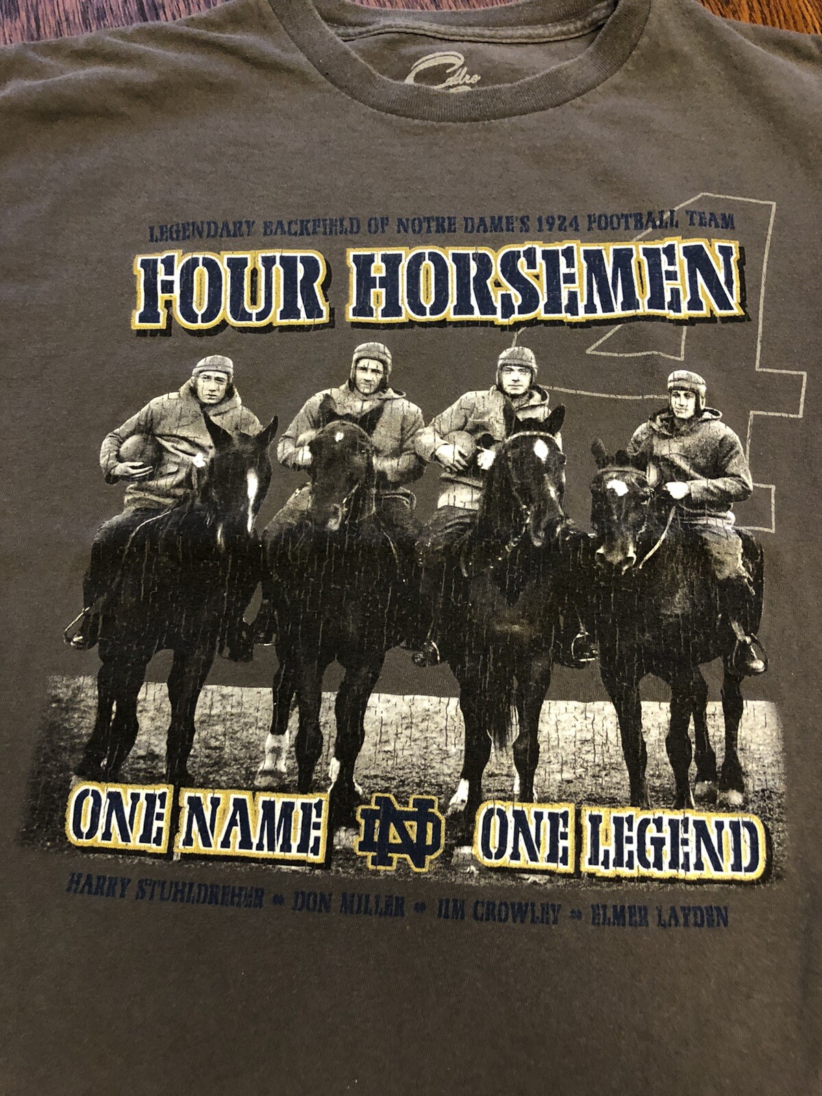 Vintage U of Notre Dame 1924 Legends Of Football Team Four Horsemen