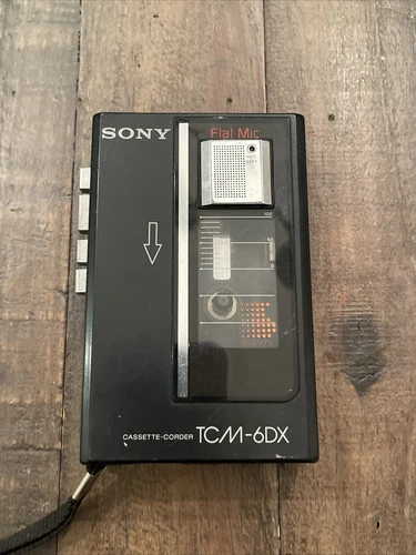 Vintage Sony TCM-6DX Cassette-Corder Cassette Player Recorder*4 PARTS OR REPAIR*