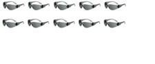 Lot of 10 Honeywell XV108 Safety Series Protective Eye Glasses Eyewear Grey Gray